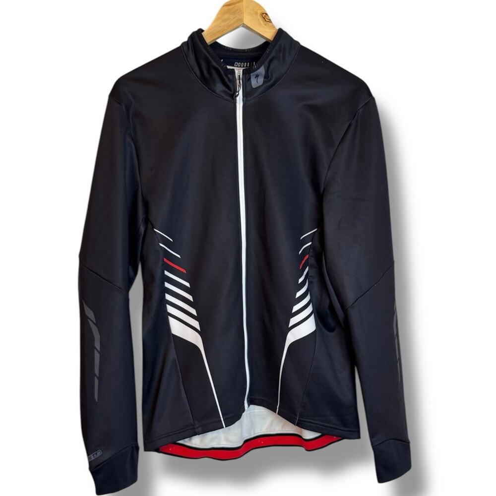 Specialized Men’s Element 1.0 Cycling Full Zip Jacket XL Form Fit Black